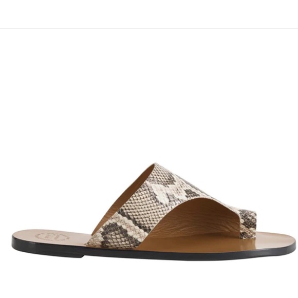 ATP Atelier Rosa sandal. Beige snake. Size 40 = US 10 - Picture 3 of 12